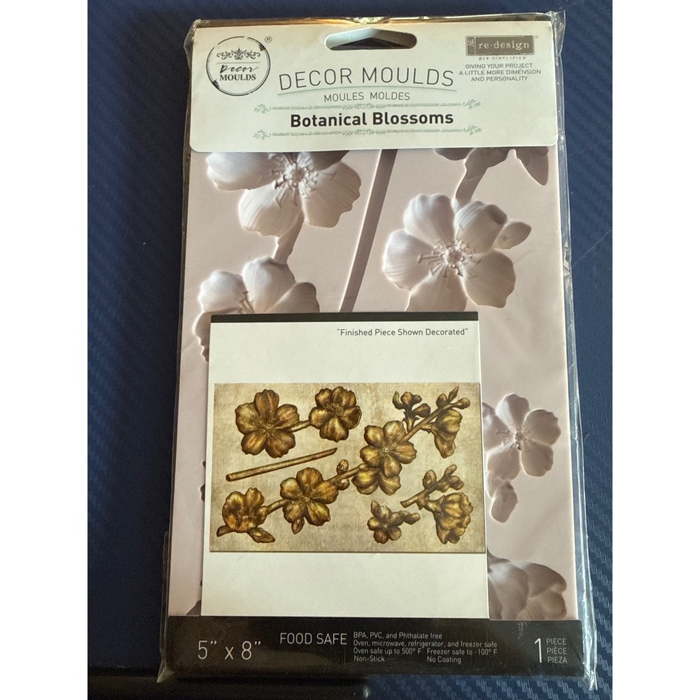 Redesign with Prima Decor Mould Botanical Blossoms Silicone Floral 650445 5x8